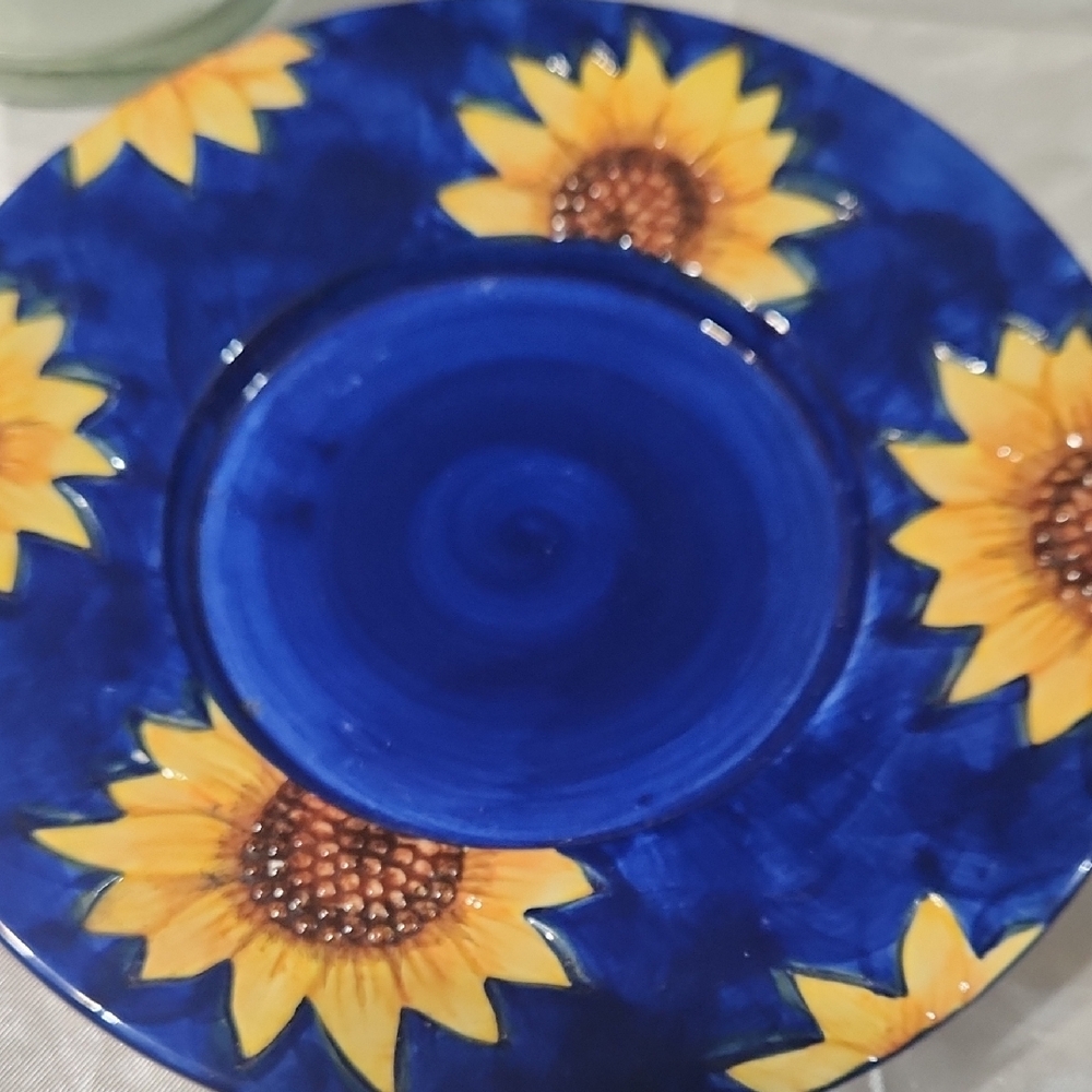 Sunflower Blue Yankee Candle Holder Set - Picture 3 of 7